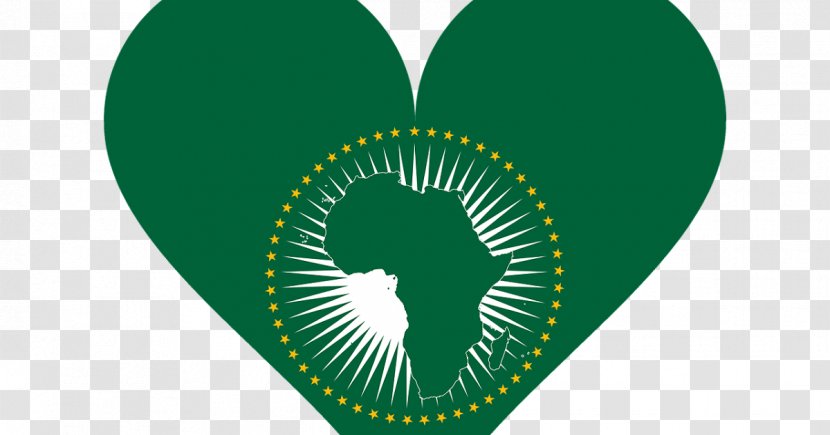 Green Flag Of The African Union - Silhouette Transparent PNG