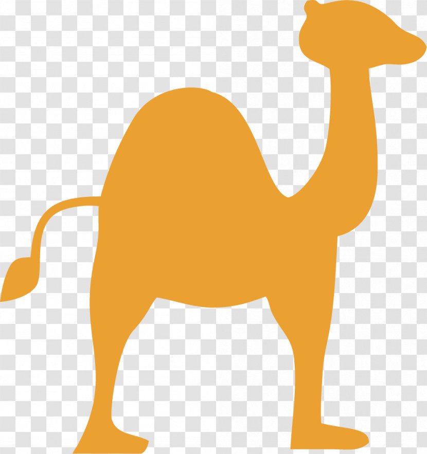 Dromedary Eid Al-Adha Clip Art - Camel - Orange Transparent PNG
