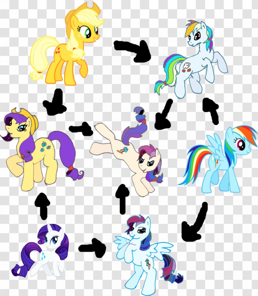 Applejack Rainbow Dash Rarity My Little Pony - Heart Transparent PNG