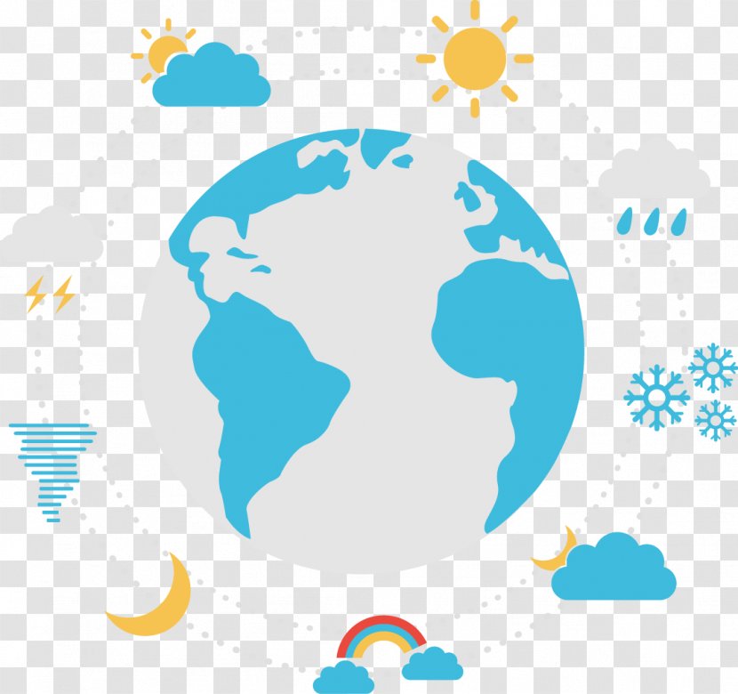 Earth Black And White Clip Art - Point - Vector Weather Icons Painted Transparent PNG