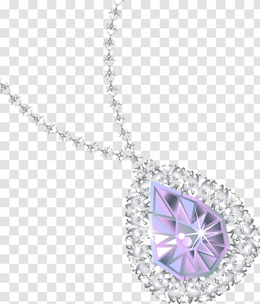 Necklace Jewellery Diamond Earring Clip Art - Pendant Image Transparent PNG