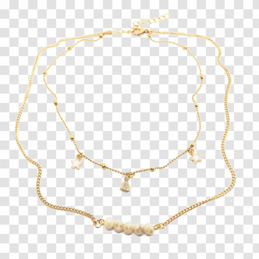 Necklace Jewellery Pearl Charm Bracelet Silver - Gold Transparent PNG
