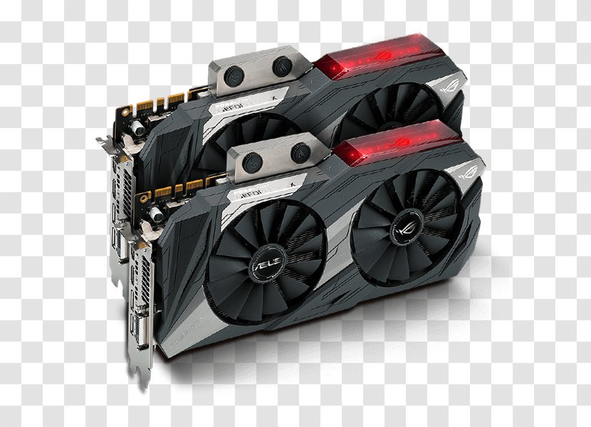 Graphics Cards & Video Adapters NVIDIA GeForce GTX 1080 Ti 英伟达精视GTX Republic Of Gamers - Computer Cooling - Pci Express Transparent PNG