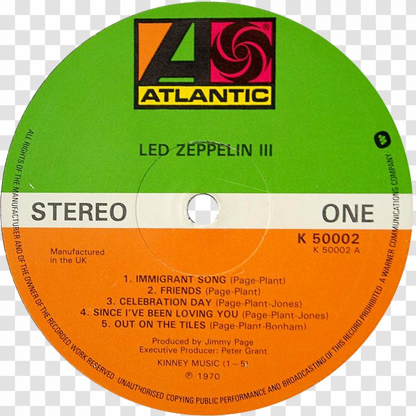 Led Zeppelin III Houses Of The Holy Phonograph Record - Dvd - Logo Transparent PNG