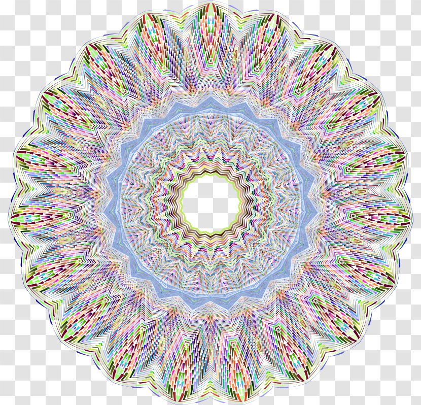 Kaleidoscope Symmetry Circle Game Pattern - Geometric Background Transparent PNG