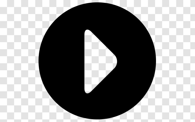 Button - Media Player - Black And White Transparent PNG