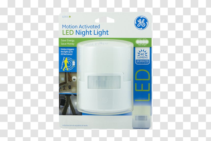 Nightlight Motion Sensors GE LED Activated Night Light Lamp - Lightemitting Diode Transparent PNG