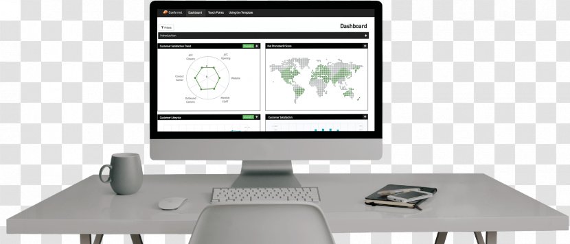 Market Research Computer Dashboard Confirmit - Financial Technology Transparent PNG