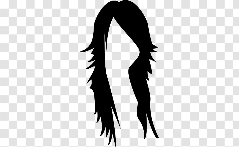 Long Hair Black Vellus Transparent PNG