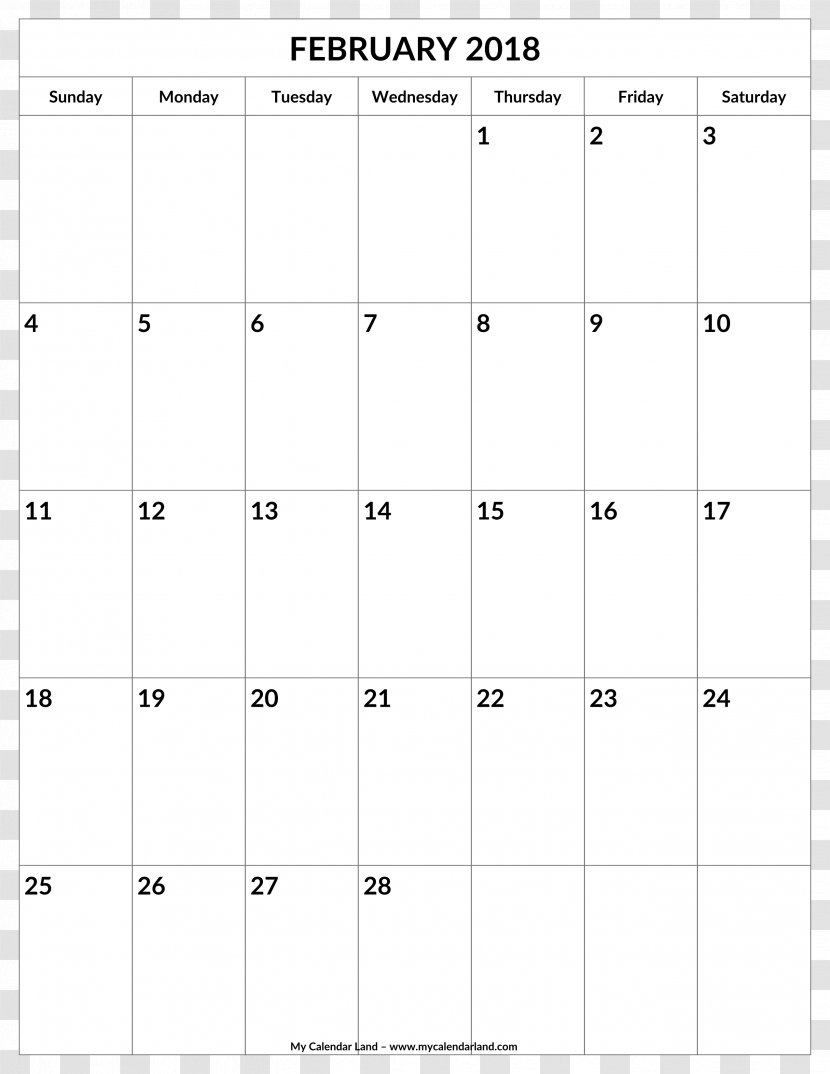 0 February Calendar Pattern - Design Transparent PNG