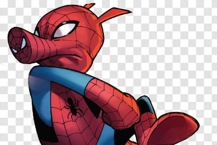 Spider-Man Spider-Verse Spider Pig Spider-Ham - Simpsons Movie - Spider-man Transparent PNG