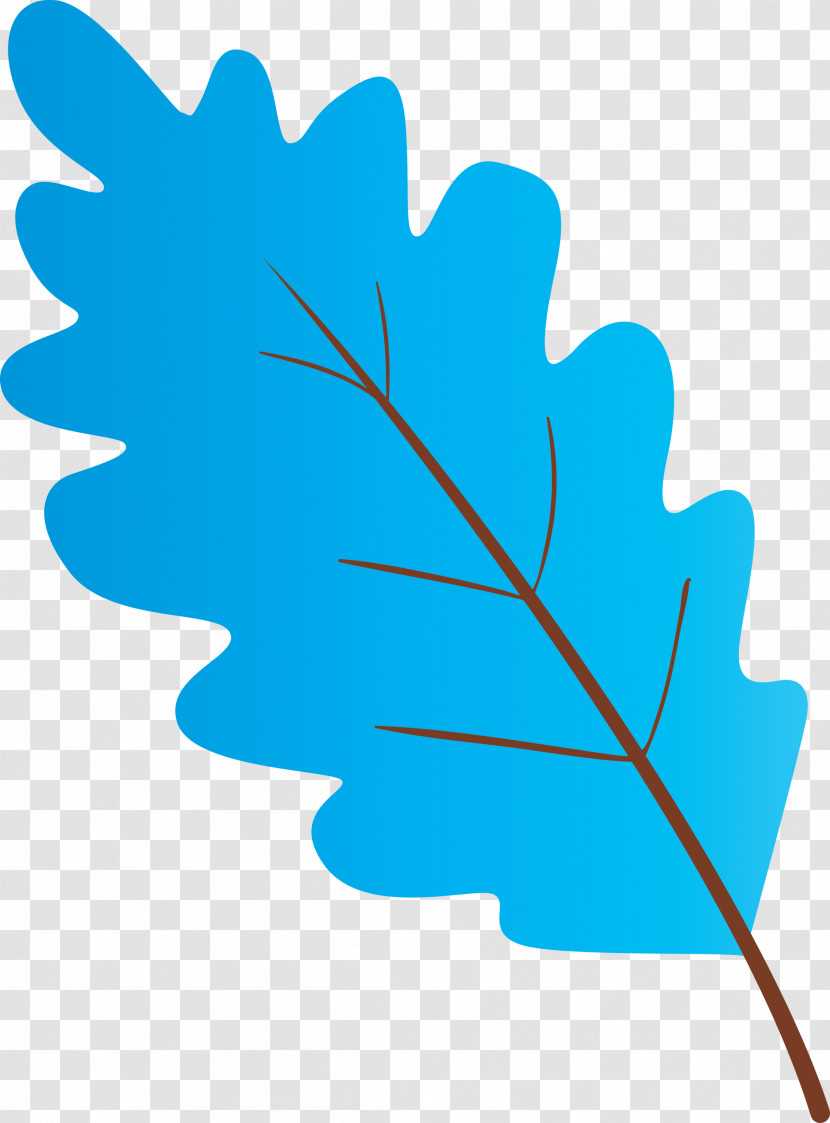 Leaf Plant Tree Electric Blue Transparent PNG