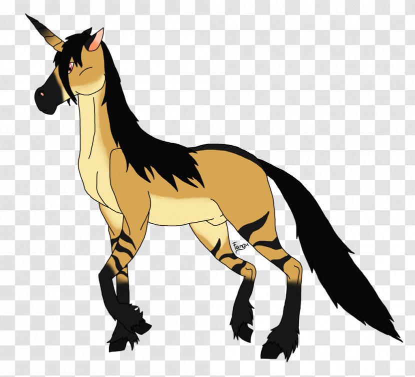 Mustang Pony Donkey Mane Pack Animal - Mythical Creature Transparent PNG