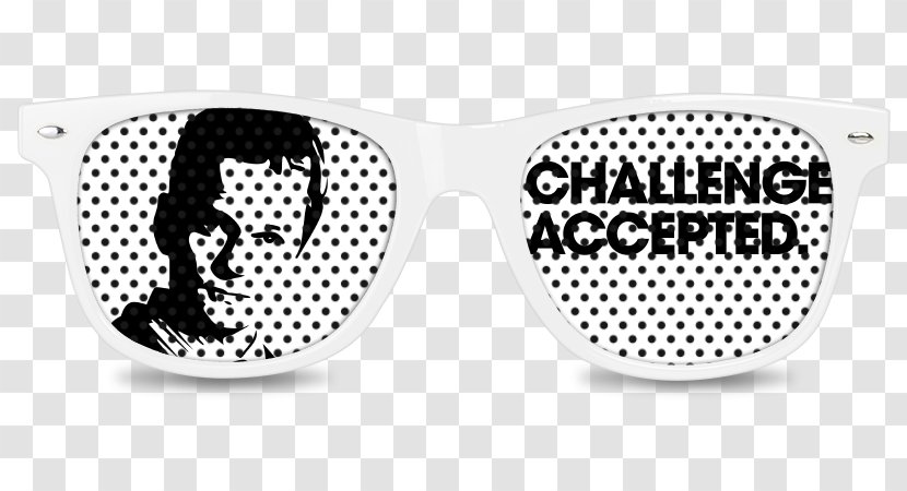 Goggles Product Design Sunglasses - Brand - Challenge Accepted Transparent PNG