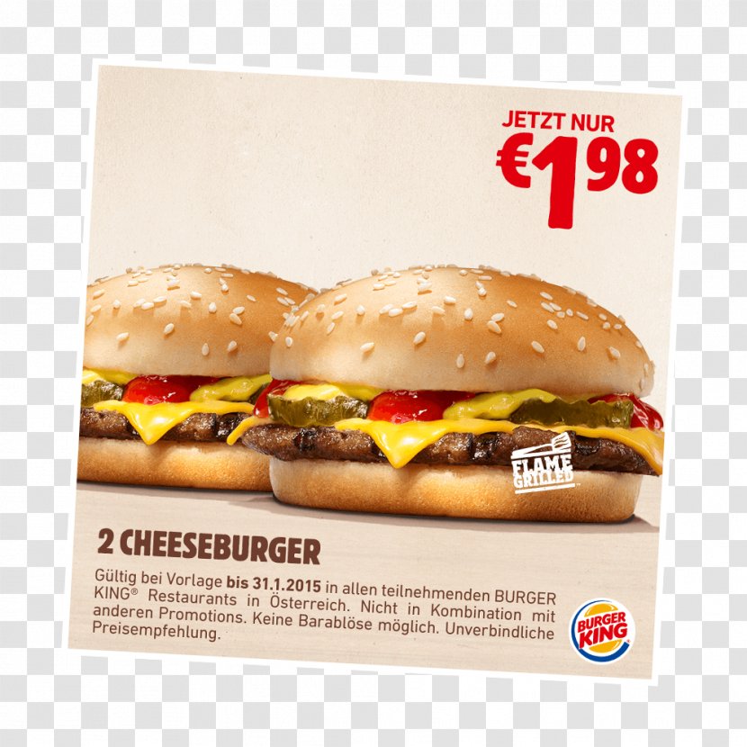 Cheeseburger Whopper Veggie Burger Hamburger French Fries - Fast Food - Restaurant Transparent PNG