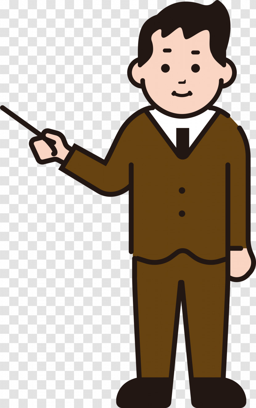 Cartoon Character Joint Gentleman Line Transparent PNG