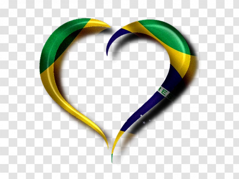 Flag Of Brazil Pará - Heart Transparent PNG