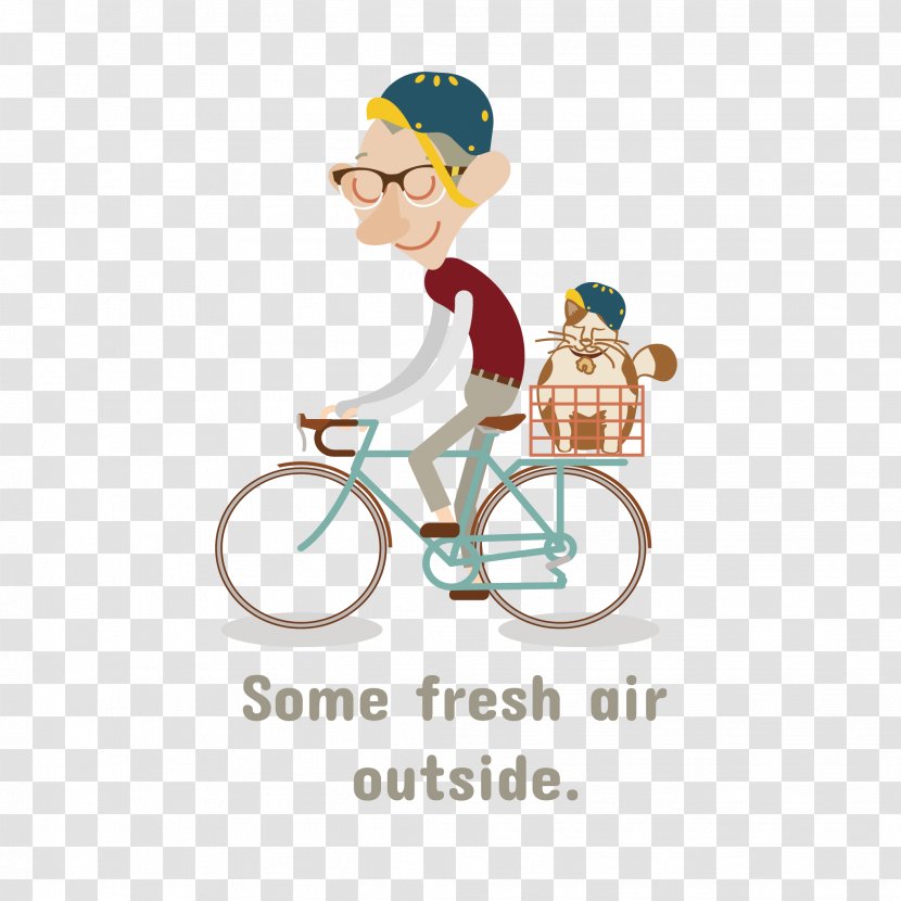 Cycling Bicycle Drawing - Android Application Package - Man Riding A Bike Transparent PNG