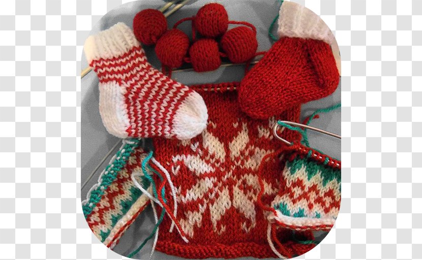Wool Crochet Christmas Ornament Pattern Product - Knit Cap Transparent PNG
