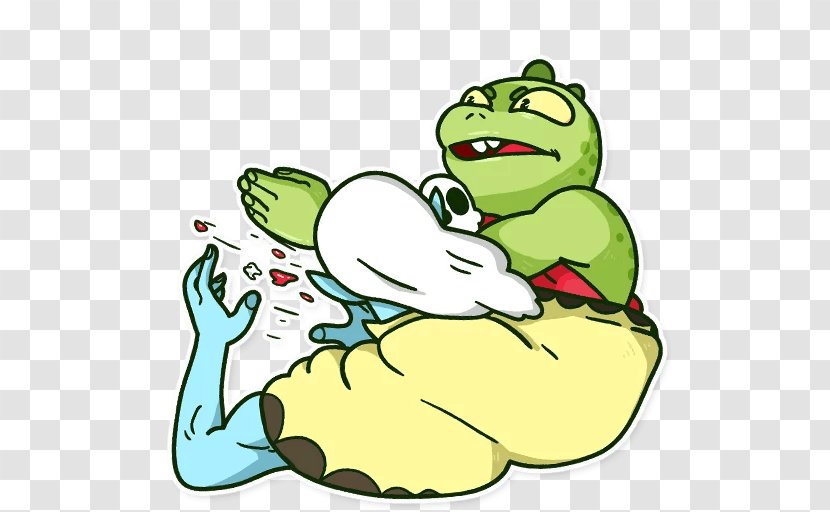 Telegram Sticker Reptilians Clip Art - Frog - Character Transparent PNG