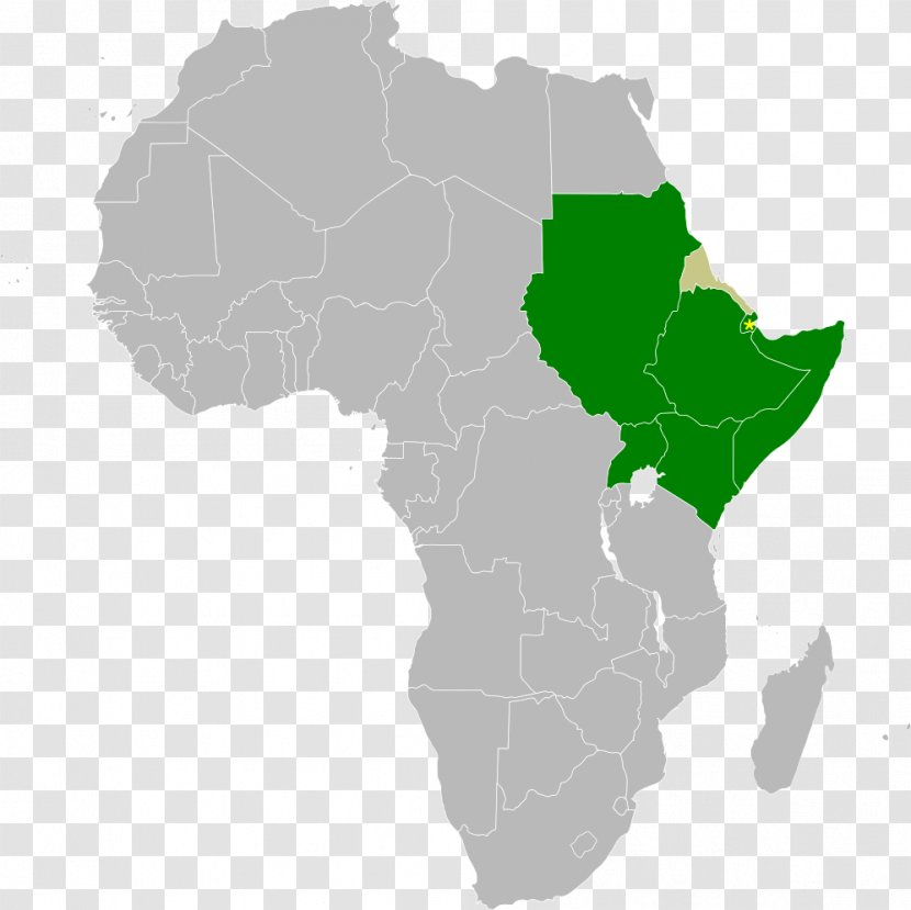 Africa Mapa Polityczna Clip Art - Image Map Transparent PNG