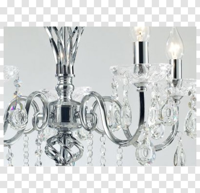 Chandelier Crystal Glass Table Light Fixture - Incandescent Bulb - Luster Transparent PNG