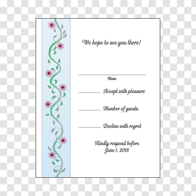 Wedding Invitation Paper Party Convite - Retirement Transparent PNG