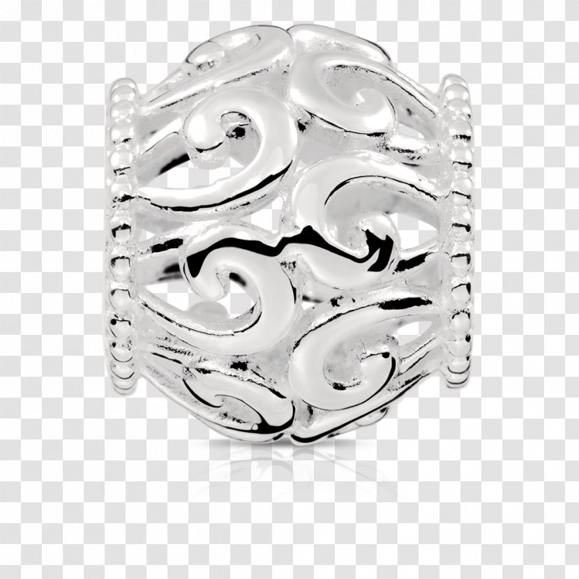 Ring Body Jewellery Silver Platinum - Cartoon - Metal Filigree Transparent PNG