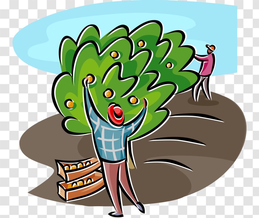 Clip Art Illustration Cartoon Vector Graphics Orchard - Trabajadores Del Bosque Transparent PNG