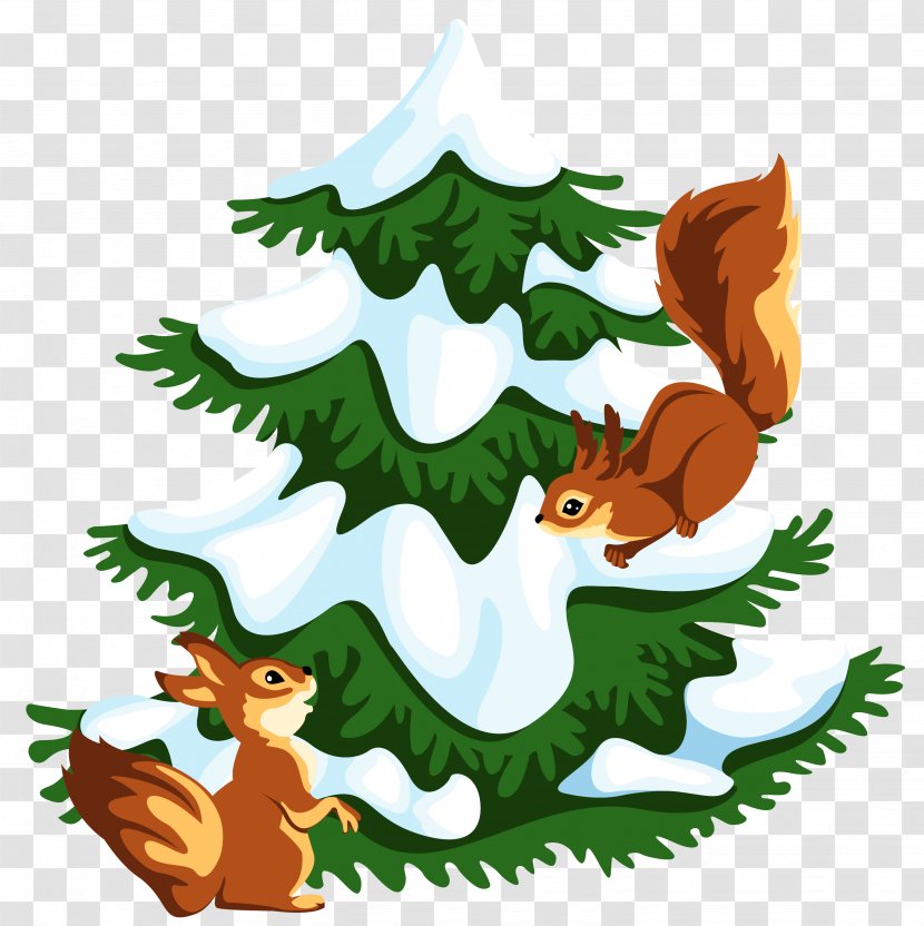 Clip Art Christmas Vector Graphics Squirrel Image - Tail Transparent PNG