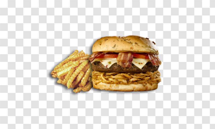 French Fries Cheeseburger Hamburger Junk Food Breakfast Sandwich - Side Dish Transparent PNG