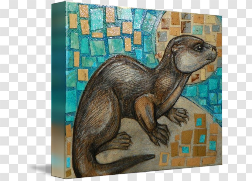 Ferret Sea Otter Gallery Wrap Canvas - Fauna Transparent PNG