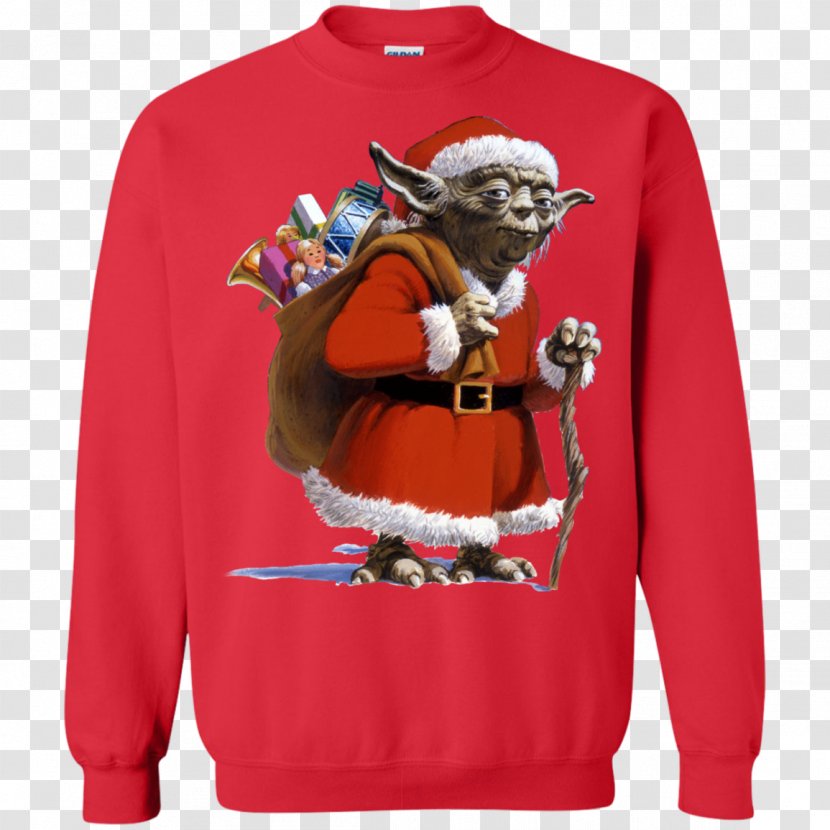 Christmas Jumper T-shirt Santa Claus Sweater - Shirt - Ugly Transparent PNG
