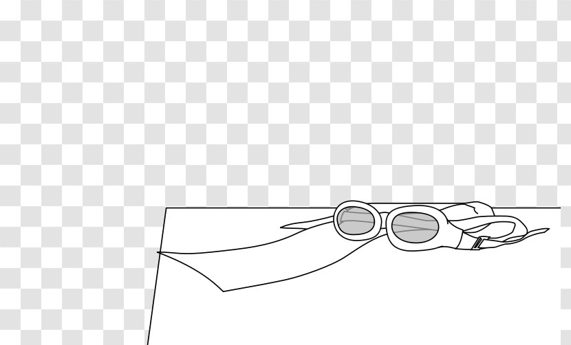 Glasses Goggles White - Black Transparent PNG