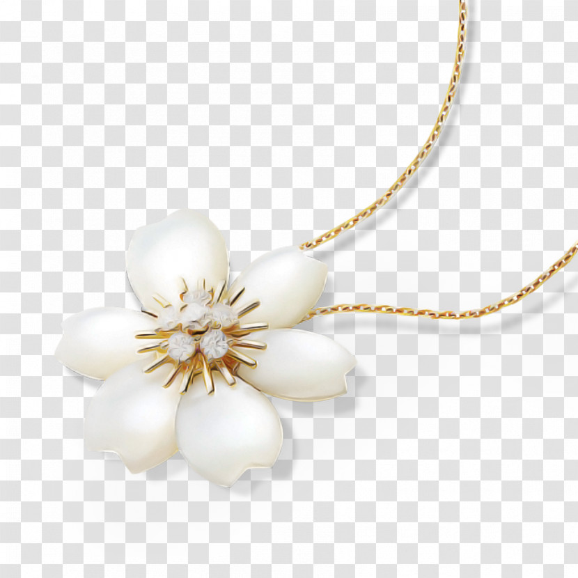 Jewellery Necklace Pendant Pearl Petal Transparent PNG