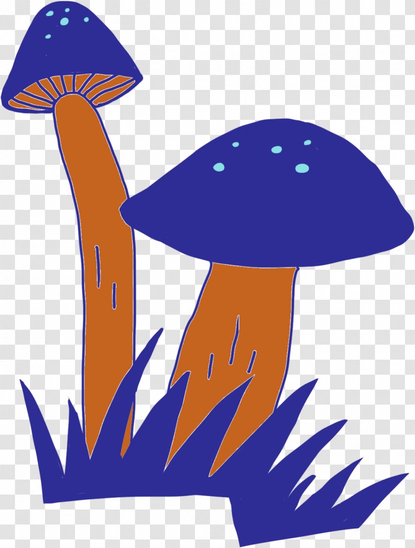 Mushroom Cartoon - Recreational Drug Use - Electric Blue Transparent PNG