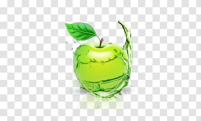 Green Natural Foods Fruit Plant Apple - Granny Smith Liquid Transparent PNG