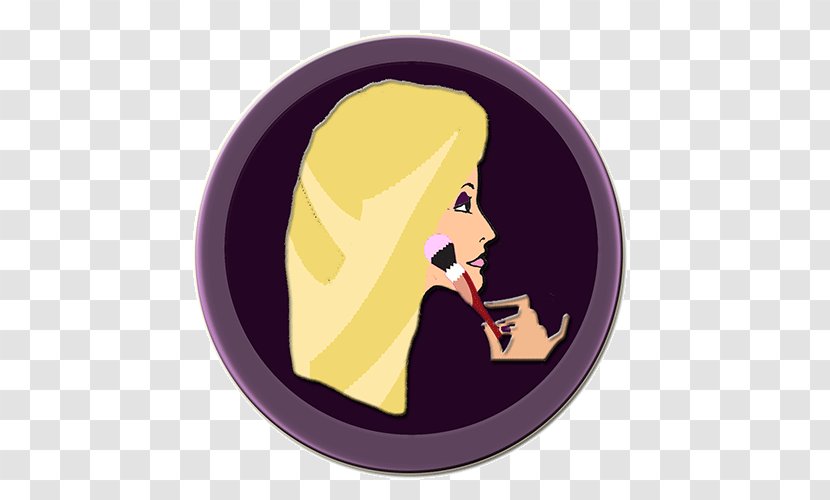 Purple Cartoon - Angry Beauty App Transparent PNG