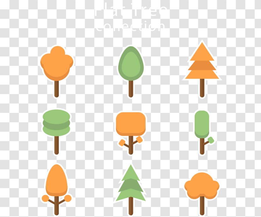 Simple Flat Tree - Illustration Transparent PNG