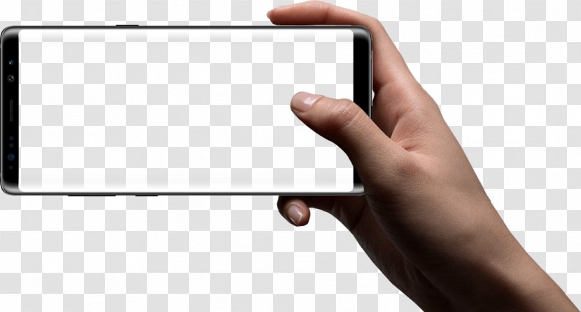 Samsung Galaxy Note 8 Mockup Smartphone Camera - Series - Selfie Transparent PNG