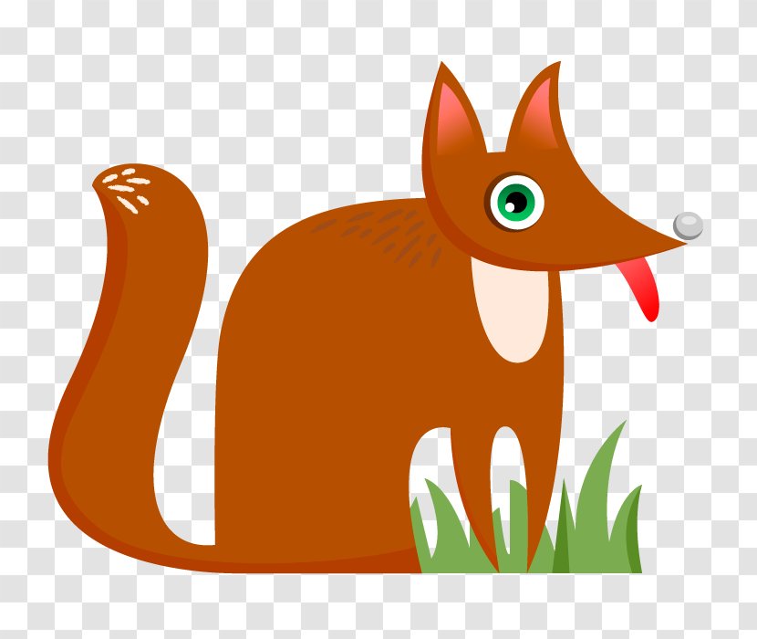 Whiskers Red Fox Cat Clip Art - Cartoon - Little Transparent PNG