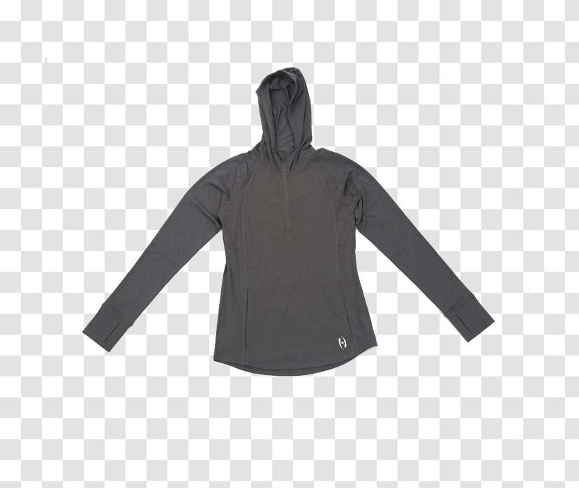 T-shirt Jacket Outerwear Sleeve Hood - Zipper Chalk Transparent PNG