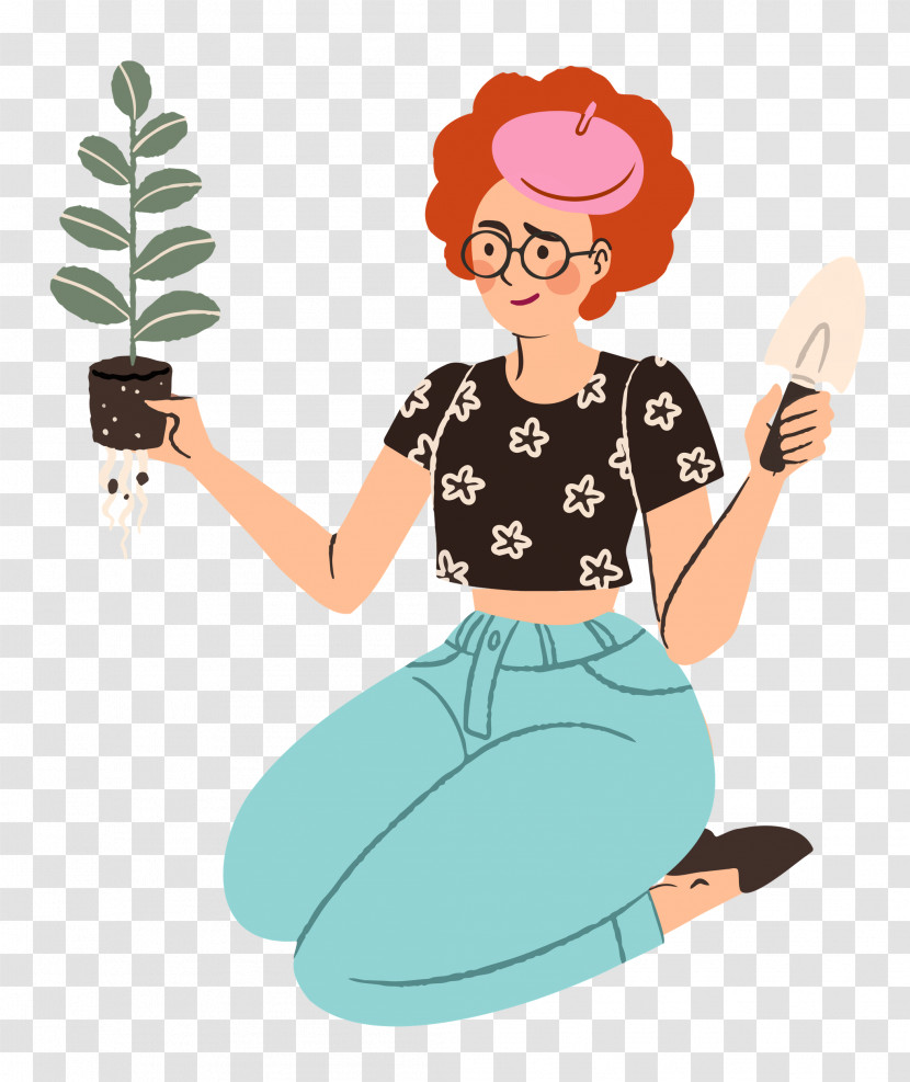 Planting Woman Garden Transparent PNG