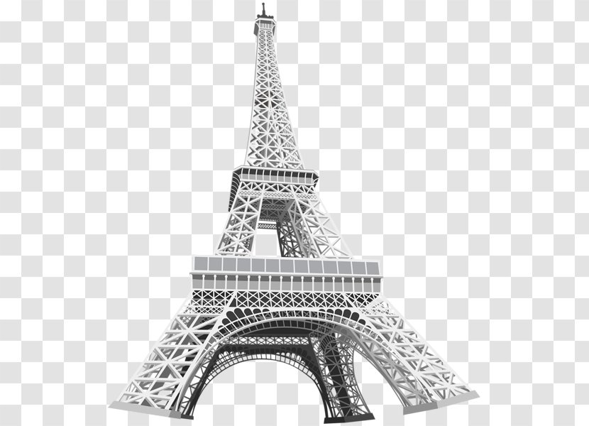 Eiffel Tower Drawing - Monochrome Photography Transparent PNG