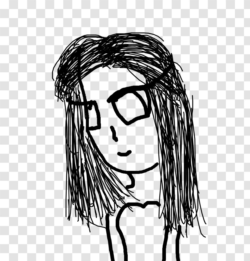 Sketch Visual Arts Illustration Line Art Human - Girl Looking Upset Transparent PNG