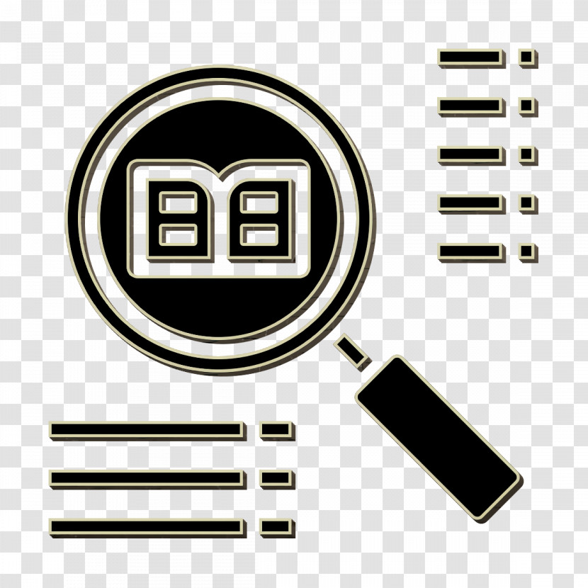 Search Icon Book And Learning Icon Transparent PNG