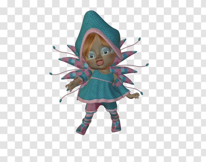 Fairy Christmas Ornament Doll Turquoise - Mythical Creature Transparent PNG