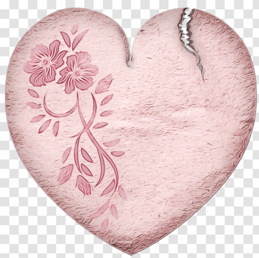 Pink Heart Leaf Petal Heart Transparent PNG