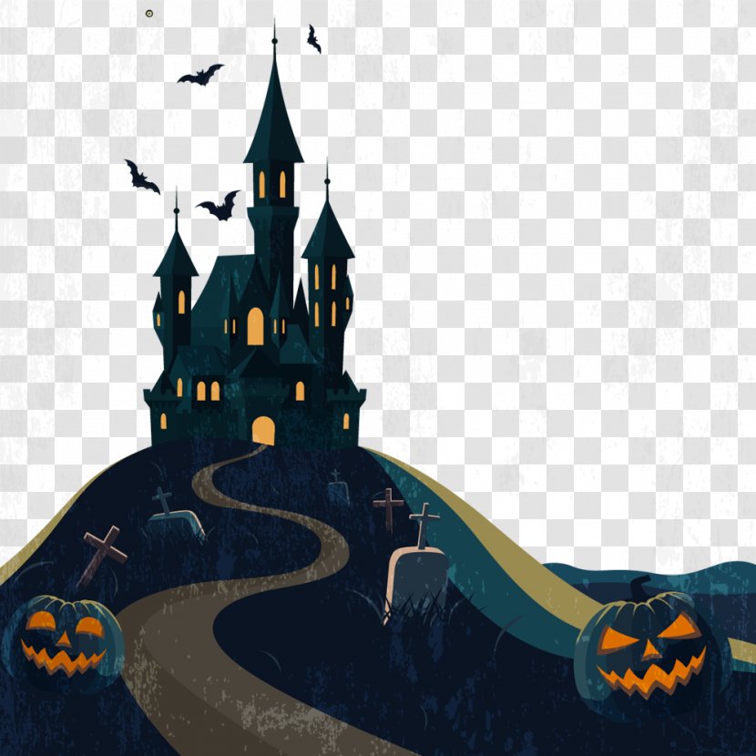 Halloween Haunted Attraction Clip Art - Christmas Horror House Transparent PNG