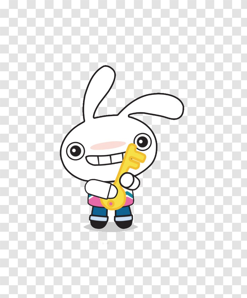 Rabbit Cartoon Animation - Beautiful Cute Bunny Transparent PNG